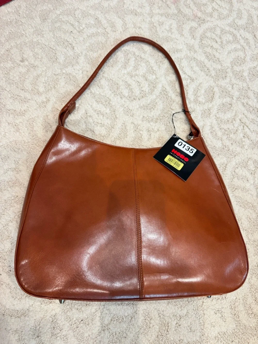 HOBO International Leather Shoulder Bag‎ US One Size Camel Tan Soft Leather